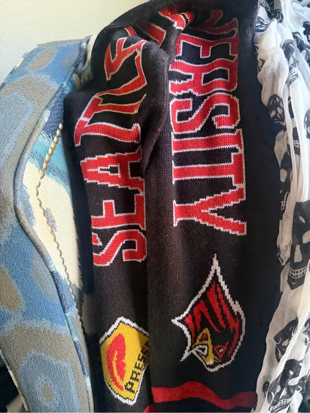 Mixed Scarf Bundle – Black, White, Red & Gray
